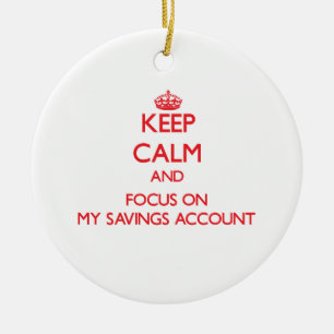 Houd kalm en concentreer me op Mijn Rekening van d Keramisch Ornament