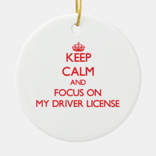 Houd kalm en concentreer me op Mijn Vergunning van Keramisch Ornament