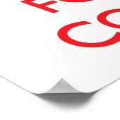 Houd kalm en concentreer me op Naleving Poster (Hoek)