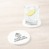 Houd kalm en concentreer me op Naleving Zandsteen Onderzetter (Zijkant)