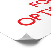 Houd kalm en concentreer me op Optische Verlichtin Poster (Hoek)