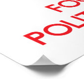 Houd kalm en concentreer me op Politieke Wetenscha Poster (Hoek)