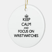 Houd kalm en concentreer me op polshorloges keramisch ornament (Links)