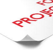 Houd kalm en concentreer me op Projectbeheer Poster (Hoek)