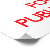 Houd kalm en concentreer me op Public Relations Poster (Hoek)