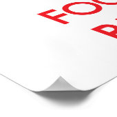 Houd kalm en concentreer me op Rhetoric Poster (Hoek)