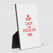 Houd kalm en concentreer me op Ribs Fotoplaat (Zijkant)