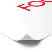 Houd kalm en concentreer me op Rum Poster (Hoek)