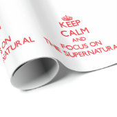 Houd kalm en concentreer me op Supernatural Cadeaupapier (Rol Hoek)