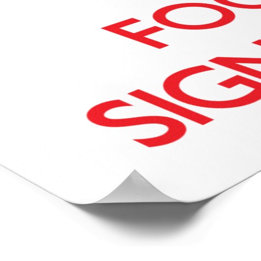 Houd kalm en concentreer me op Taal van het Teken Poster (Hoek)