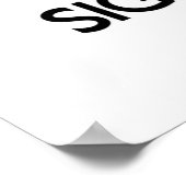 Houd kalm en concentreer me op Taal van het Teken Poster (Hoek)