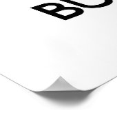 Houd kalm en concentreer me op Verbrandde Toast Poster (Hoek)