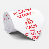 Houd kalm en concentreer zich op het Teruggeven Stropdas (Opgerold)