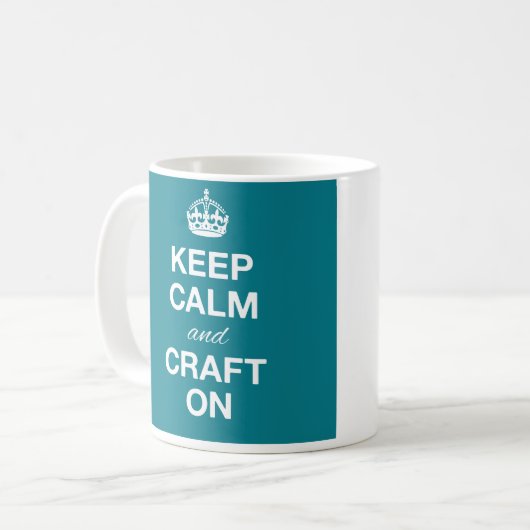 Houd kalm en Craft op Mok (Voorkant links)