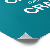 Houd kalm en Craft op Poster (Hoek)