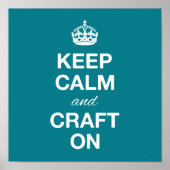 Houd kalm en Craft op Poster (Voorkant)