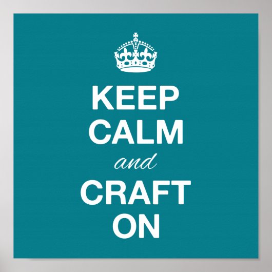Houd kalm en Craft op Poster (Voorkant)