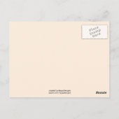 Houd kalm en Creëer Kunst Abstract Ontwerp Briefkaart (Achterkant)