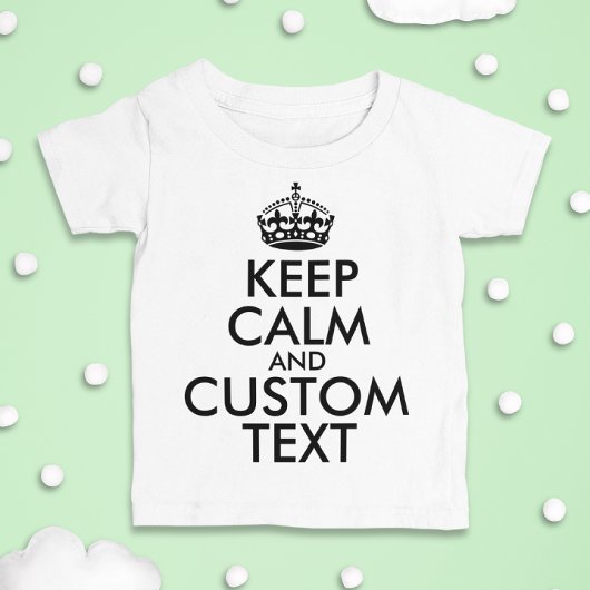 Houd kalm en Creëer uw eigen merk voeg hier tekst