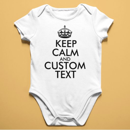Houd kalm en Creëer uw eigen merk voeg hier tekst  Romper