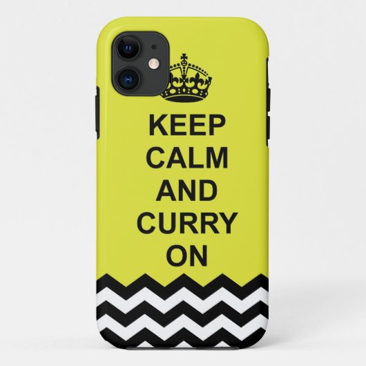 Houd kalm en curry On phone case (Achterkant)