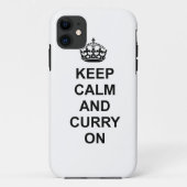 Houd kalm en curry On phone case (Achterkant)