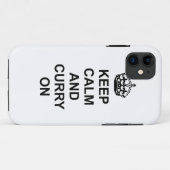 Houd kalm en curry On phone case (Achterkant (horizontaal))