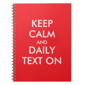 Houd kalm en dagelijkse tekst op JW Notitieboek (Voorkant)