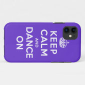 Houd kalm en dans aan Case-Mate iPhone case (Achterkant (horizontaal))
