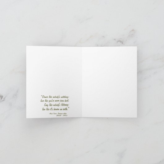 Houd kalm en dans aan kaart (Binnen)