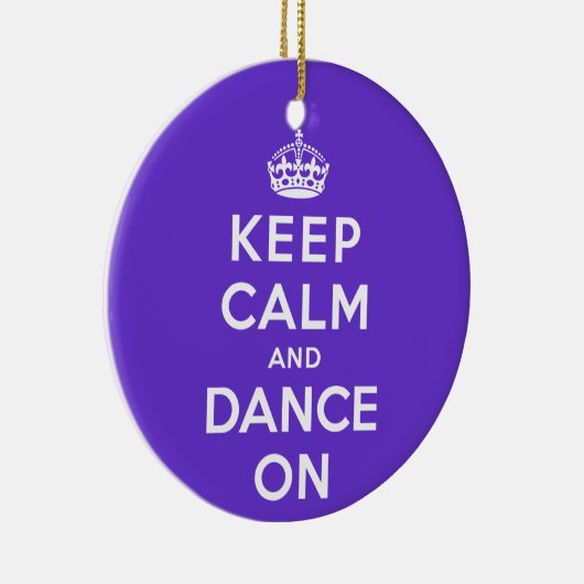 Houd kalm en dans aan keramisch ornament (Rechts)