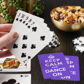 Houd kalm en dans aan pokerkaarten (Insitu)