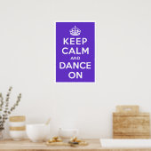 Houd kalm en dans aan poster (Keuken)