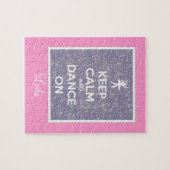 Houd kalm en dans bij lavender Bokeh Legpuzzel (Horizontaal)