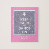 Houd kalm en dans bij lavender Bokeh Legpuzzel (Verticaal)