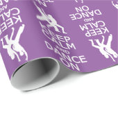 Houd kalm en dans op aangepast papier voor het ver (Rol Hoek)