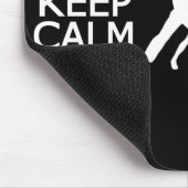 Houd kalm en dans op aangepaste kleurenmousepad muismat (Hoek)