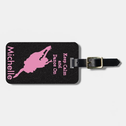 Houd kalm en dans op Bagagelabel (Voorkant horizontaal)