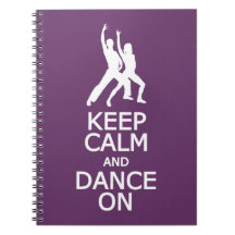 Houd kalm en dans op het notitieboek van de douane