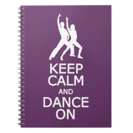 Houd kalm en dans op het notitieboek van de douane