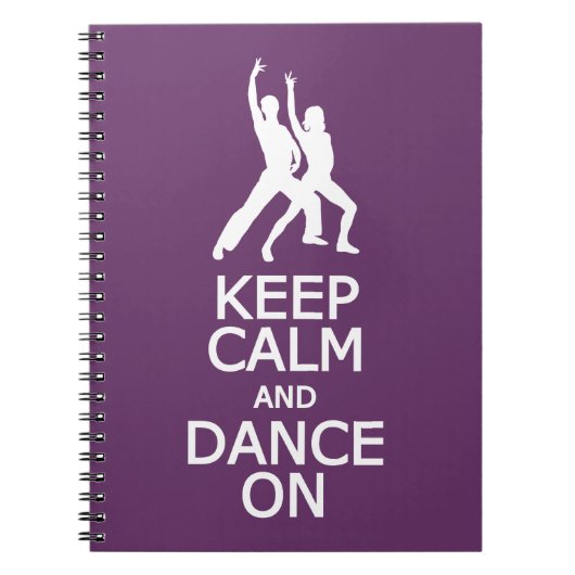 Houd kalm en dans op het notitieboek van de douane (Voorkant)