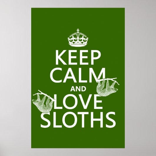 Houd kalm en de Groeven van de Liefde (om het even Poster (Voorkant)