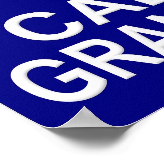 Houd Kalm en de Oma van de Vraag Poster (Hoek)