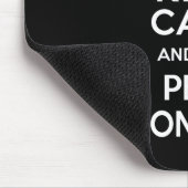 Houd kalm en de Uitrusting van de Controle van het Muismat (Hoek)