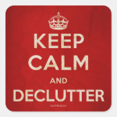 Houd kalm en declutter Stickers (Voorkant)