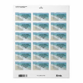 Houd Kalm en denk aan het strand Etiket (Full Sheet)