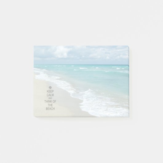 Houd Kalm en denk aan het strand Post-it® Notes (Voorkant)
