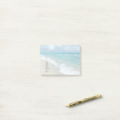 Houd Kalm en denk aan het strand Post-it® Notes (Op bureau)