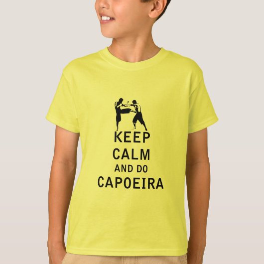 Houd kalm en doe Capoeira T-shirt (Voorkant)