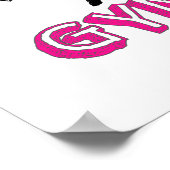 Houd kalm en doe gymnastiek poster (Hoek)